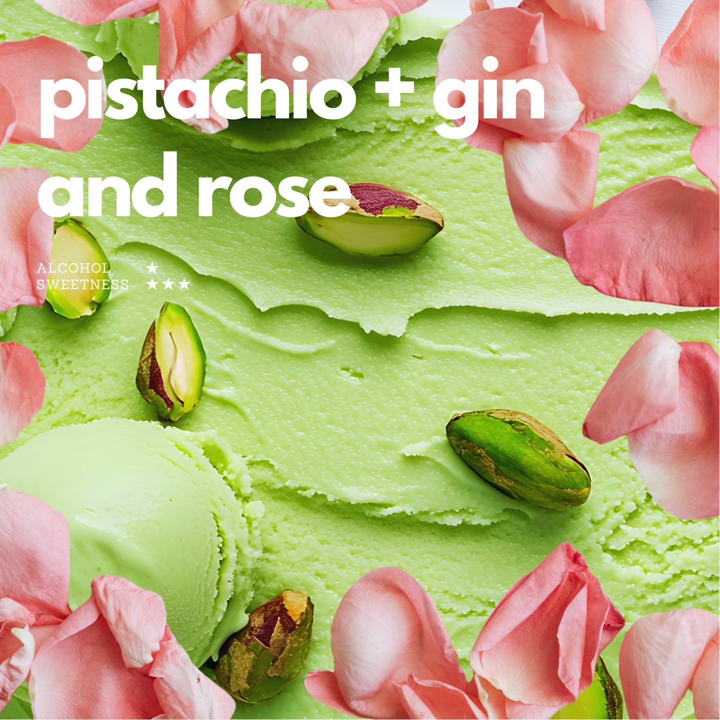 Pistachio Rose Gin Tiramisu