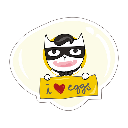 I Love Eggs Antonio Sticker