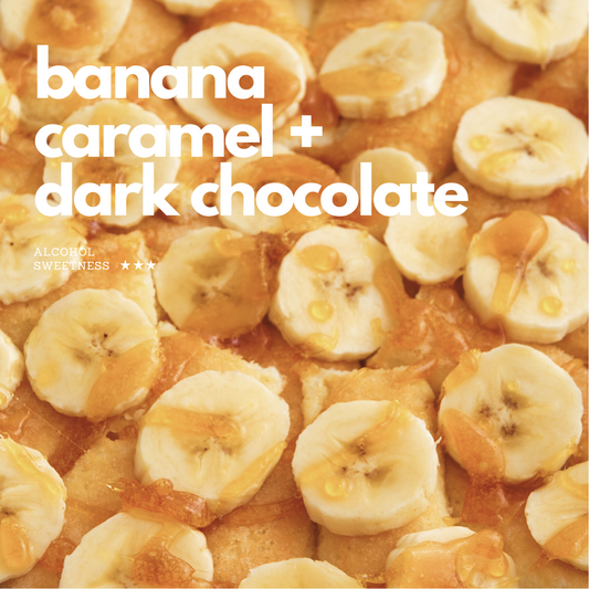 Banana Caramel with Dark Chocolate Tiramisu