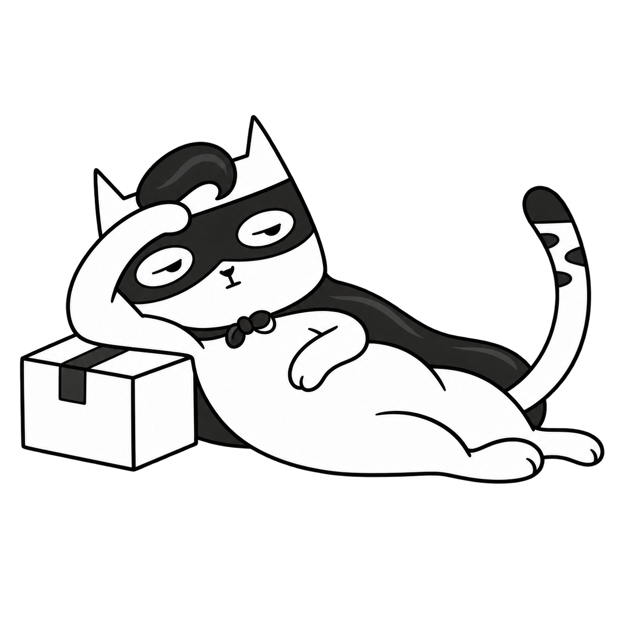 Sir Antonio taking a dramatic break beside a packed parcel